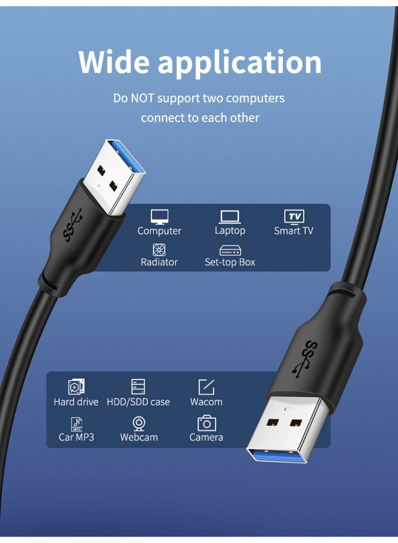 كابل تايم كابل USB 3.0 من النوع A ذكر إلى النوع A ذكر - Image 3